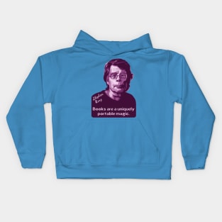 Stephen King Portrait and Quote Kids Hoodie